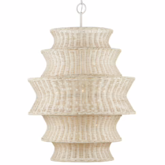 Bleached Natural Vanilla Chandelier
