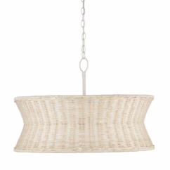 Bleached Natural Vanilla Chandelier from the Phebe Collection