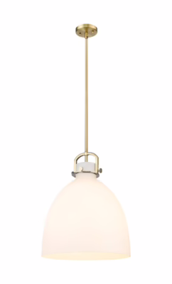 Brushed Brass Pendant from the Downtown Urban Collection