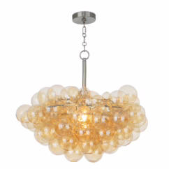 Brushed Nickel Chandelier from the Bubbles Collection