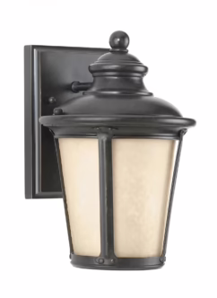 Burled Iron One Light Outdoor Wall Lantern from the Cape May Collection