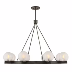Darien 8-Light Chandelier in Mediterranean Bronze