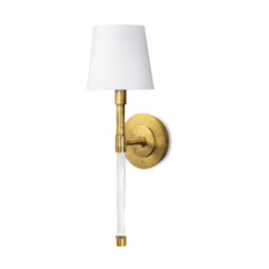 Gold Leaf Wall Sconce from the Auburn Collection