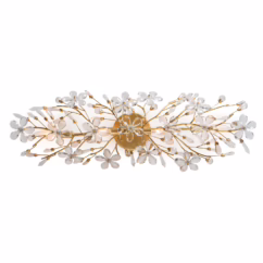 Gold Leaf Wall Sconce from the Cheshire Collection