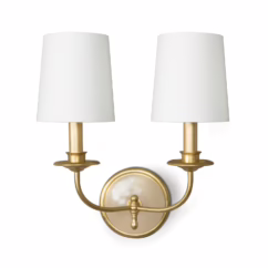 Gold Leaf Wall Sconce from the Fisher Collection