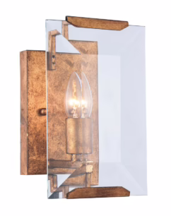 Golden Iron One Light Wall Sconce from the Monaco Collection