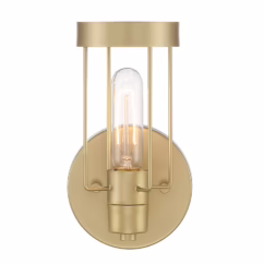 Golden Mist One Light Wall Sconce from the Tafo Collection