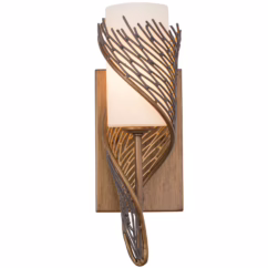 Hammered Ore One Light Wall Sconce from the Flow Collection