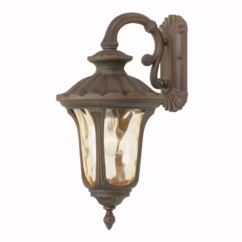 Hand Applied Imperial Bronze One Light Outdoor Wall Lantern from the Oxford Collection