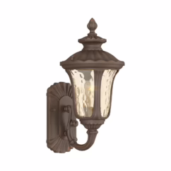 Hand Applied Imperial Bronze One Light Outdoor Wall Lantern from the Oxford Collection