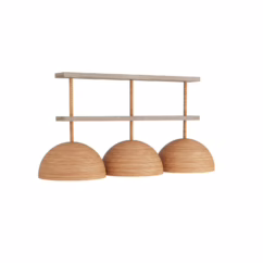 Honey Three Light Chandelier from the Vega Collection