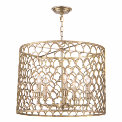Natural Brass Chandelier from the Cabana Collection