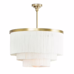 Natural Brass Chandelier from the Cabaret Collection