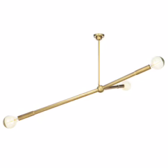 Natural Brass Chandelier from the Talon Collection