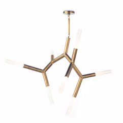 Natural Brass Chandelier from the Traveler Collection