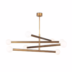 Natural Brass LED Chandelier from the Beaubien Collection
