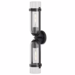 Oil Rubbed Bronze Clear Wall Sconce from the Bonardi Collection