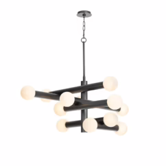 Oil Rubbed Bronze LED Chandelier from the Dion Collection