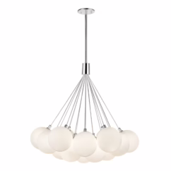 Opal Glass LED Chandelier from the Bolla Collection