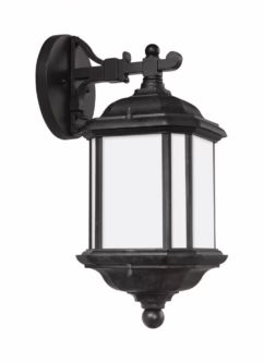 Oxford Bronze One Light Outdoor Wall Lantern from the Kent Collection