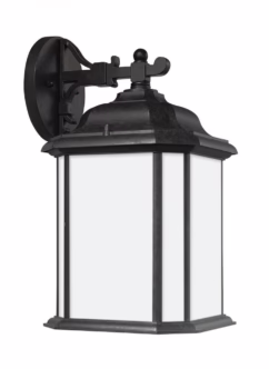 Oxford Bronze One Light Outdoor Wall Lantern from the Kent Collection