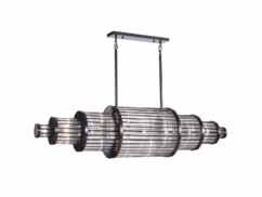 Polished Gunmetal LED Chandelier from the Waldorf Collection