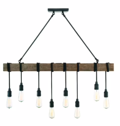 Savoy House Burgess 8-Light Linear Pendant in Durango - 1-990-8-41