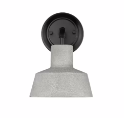 Textured Cement One Light Outdoor Wall Sconce from the Lloyd Collection