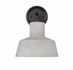 Textured Cement One Light Outdoor Wall Sconce from the Lloyd Collection