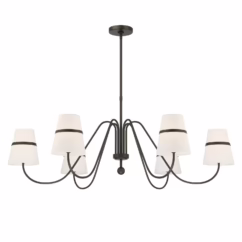 Textured Dark Bronze Chandelier from the Althia Collection